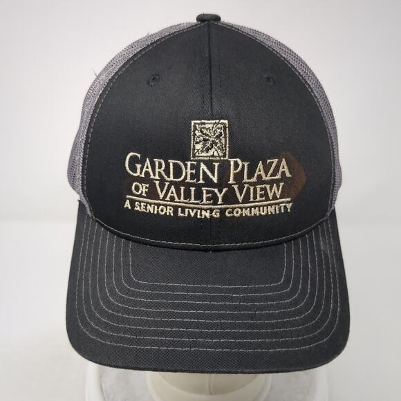 Garden Plaza Of Valley View Snapback Trucker Hat Black One Size Richardson - Picture 2 of 10